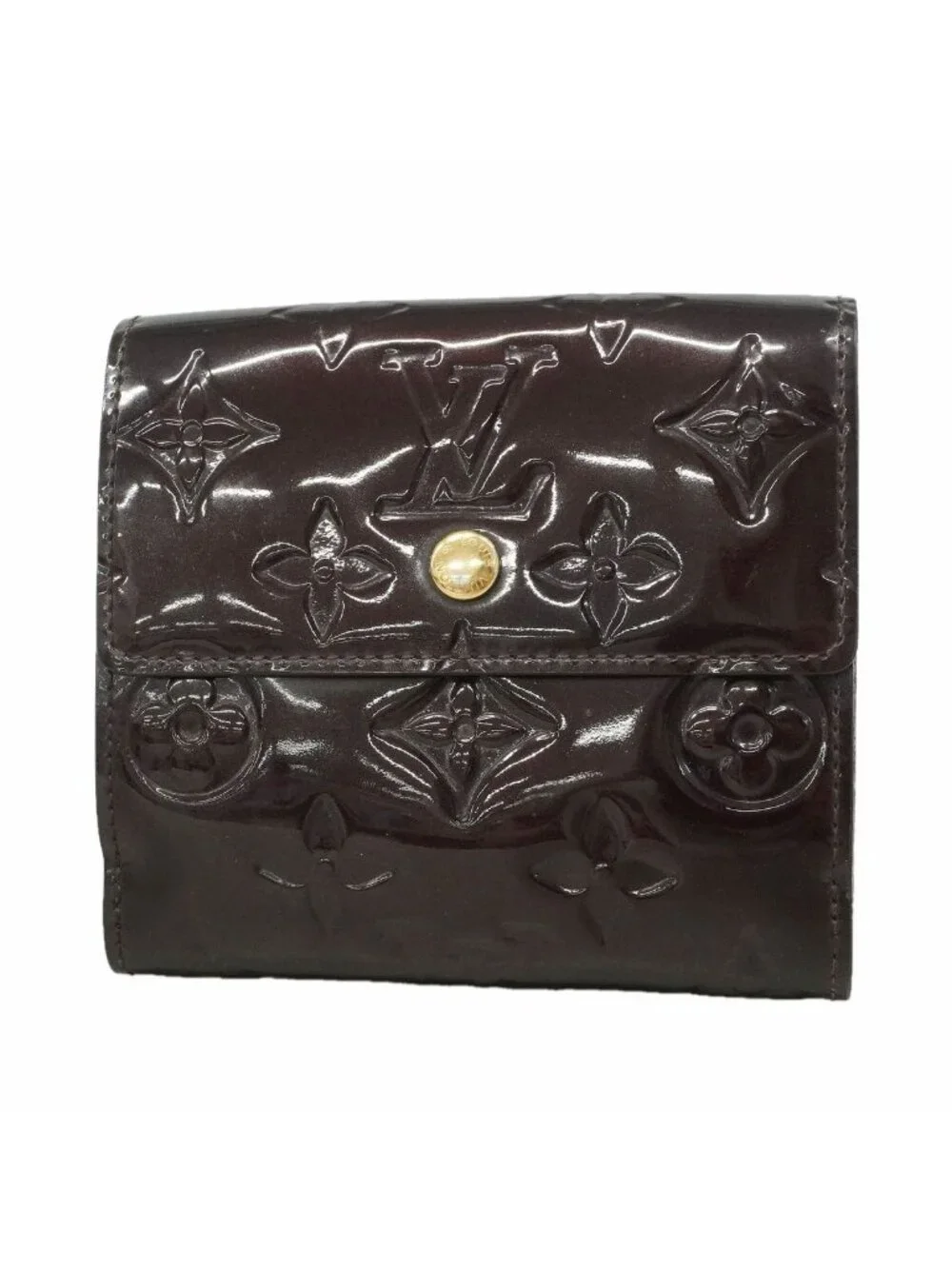 Louis Vuitton Trifold Wallet Vernis Portefeuille Elise Amarante
